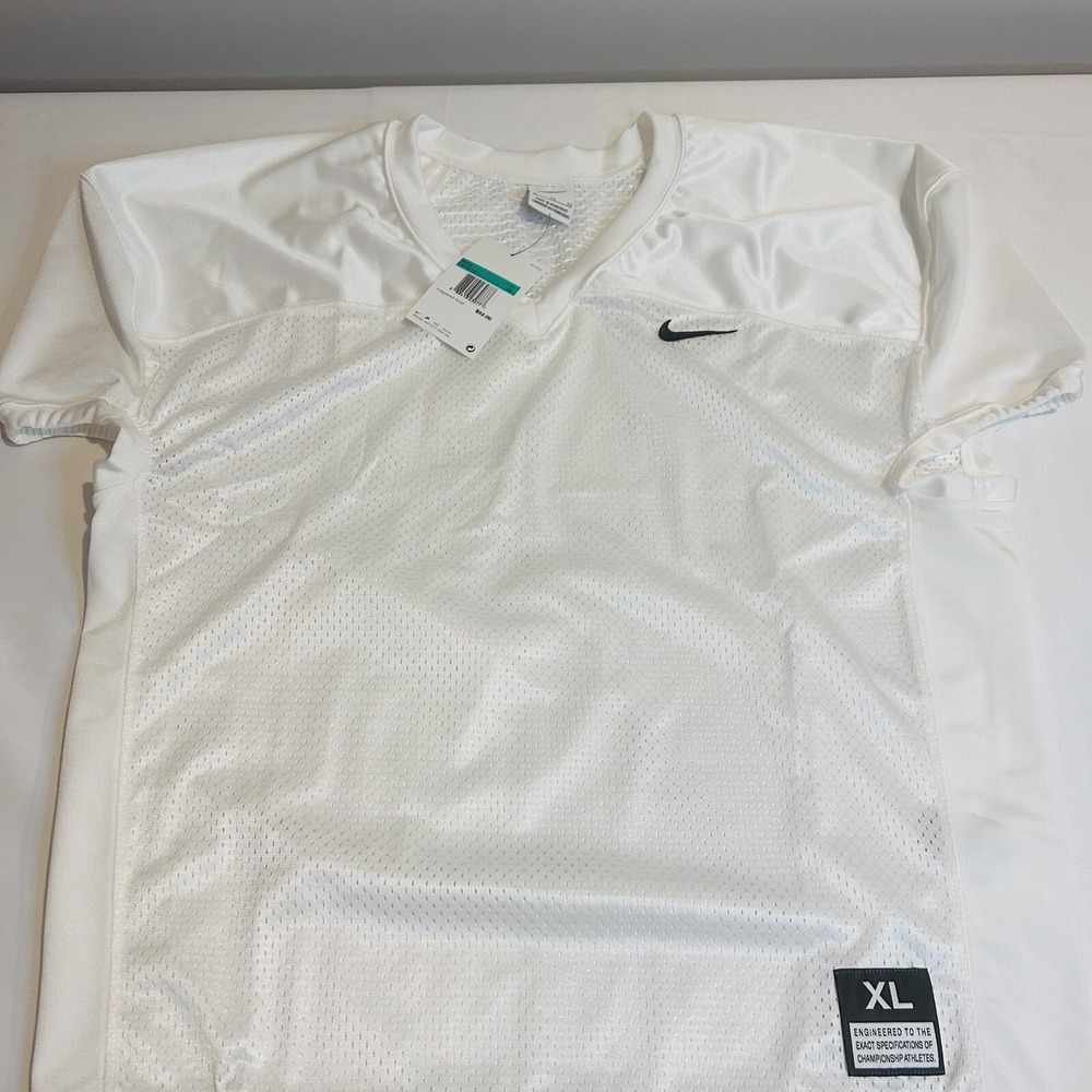 Nike Vapor Varsity Football Practice Mesh White Jersey Shirt Mens XL 908729-100